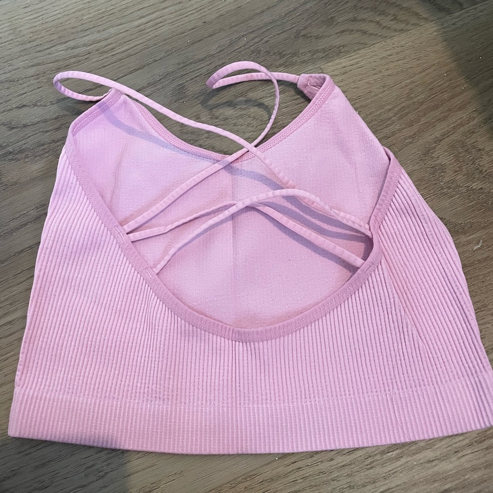 Pink Strappy Bralette